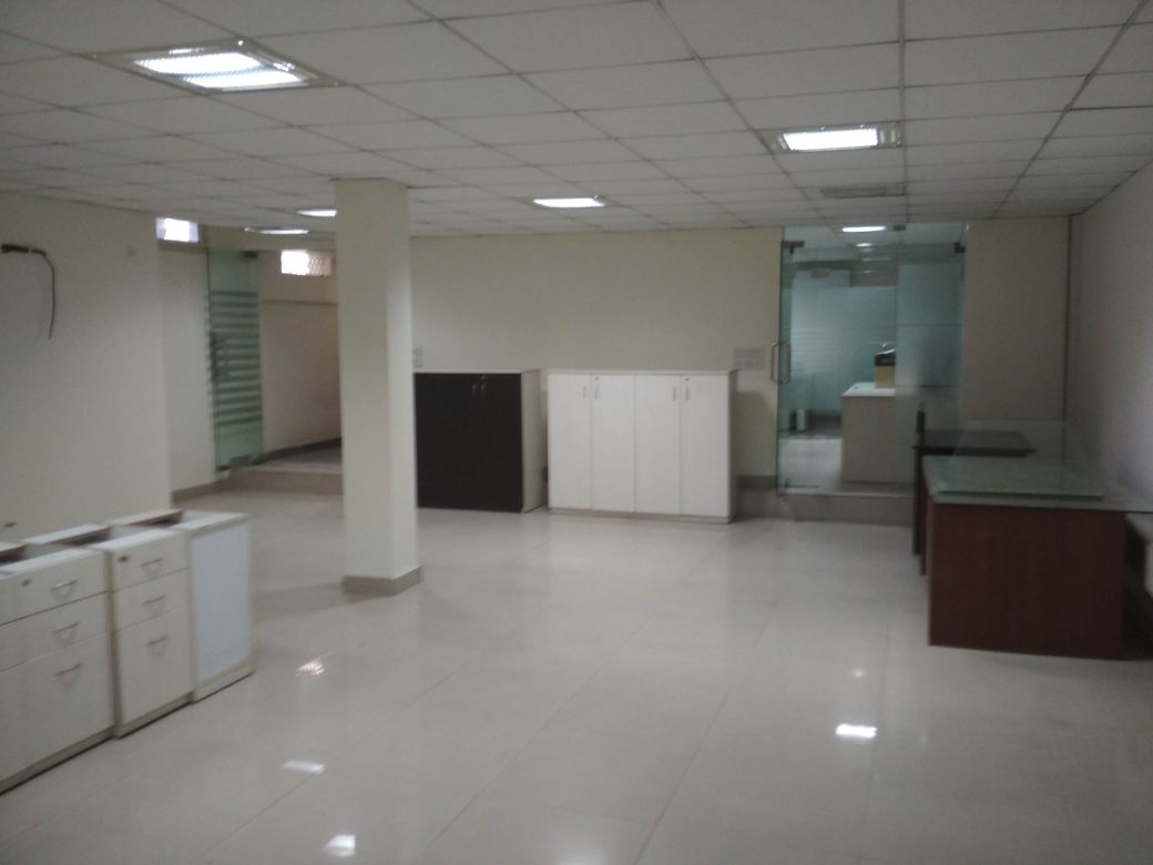 Semi furnished office space for rent on 18m road